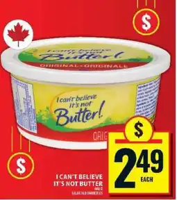 Food Basics I Can't Believe It's Not Butter! offer