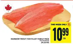 Food Basics RAINBOW TROUT FISH FILLET FAMILY PACK offer