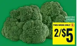 Food Basics BROCCOLI CROWNS offer