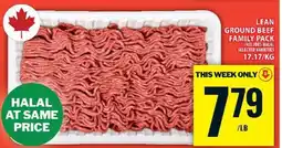 Food Basics Lean Ground Beef Family Pack offer