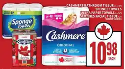 Food Basics Cashmere Bathroom Tissue, Sponge Towels Ultra Paper Towels, Scotties Facial Tissue offer