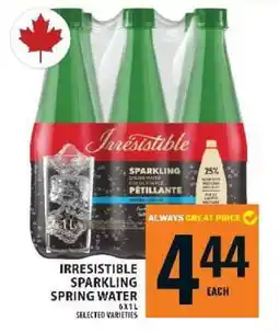 Food Basics Irresistible Sparkling Spring Water offer
