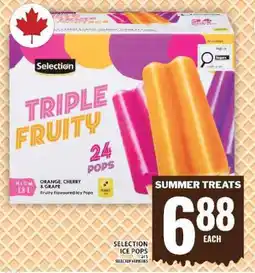 Food Basics Selection Triple Fruity Ice Pops offer