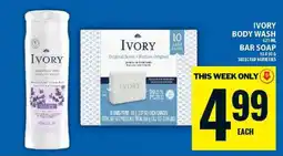 Food Basics Ivory Body Wash / Bar Soap offer