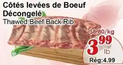 Marche C&T Thawed Beef Back Rib offer