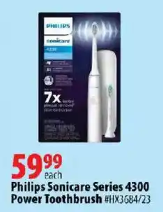 London Drugs Philips Sonicare Series 4300 Power Toothbrush offer