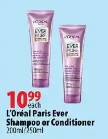London Drugs L'Oréal Paris Ever Shampoo or Conditioner offer