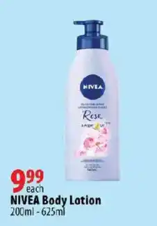 London Drugs Nivea body lotion offer