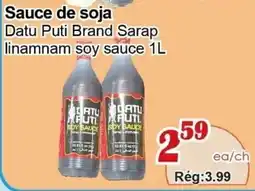 Marche C&T Datu Puti soy sauce offer