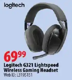 London Drugs Logitech G321 Lightspeed Wireless Gaming Headset offer