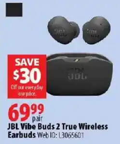 London Drugs Jbl vibe buds 2 true wireless earbuds offer
