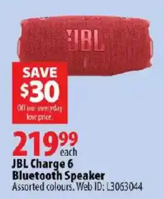 London Drugs Jbl charge 6 bluetooth speaker offer
