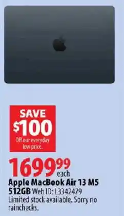 London Drugs Apple MacBook Air 13 M5 offer