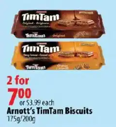 London Drugs Arnott's TimTam Biscuits offer