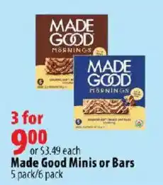 London Drugs Made Good Minis or Bars offer