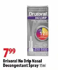 London Drugs Drixoral No Drip Nasal Decongestant Spray offer