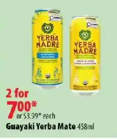 London Drugs Guayaki Yerba Mate offer