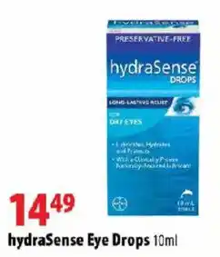London Drugs hydraSense Eye Drops offer