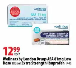 London Drugs Wellness by London Drugs ASA 81mg Low Dose or Extra Strength Ibuprofen offer