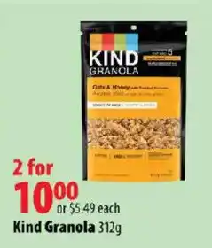London Drugs Kind Granola offer