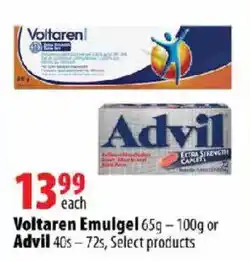 London Drugs Voltaren Emulgel or Advil offer