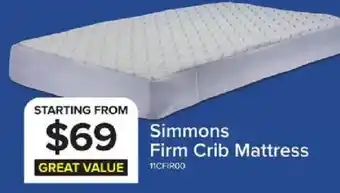 Simmons Firm Crib Mattress