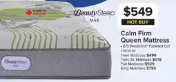 Leon's BeautySleep Max Calm Firm Queen Mattress offer
