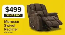 Leon's Morocco Swivel Recliner offer