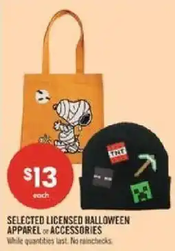Shoppers Drug Mart Selected licensed halloween apparel or accessories offer