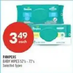 Shoppers Drug Mart Pampers baby wipes offer