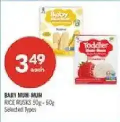 Shoppers Drug Mart Baby Mum Mum rice rusks offer