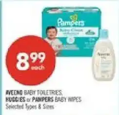Shoppers Drug Mart Avengo baby toiletries huggies or pampers easy wipes offer