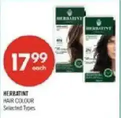 Shoppers Drug Mart Herbatint hair colour offer