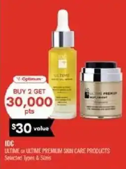 Shoppers Drug Mart IDC Ultimate or Ultimate Premium Skin Care Products offer