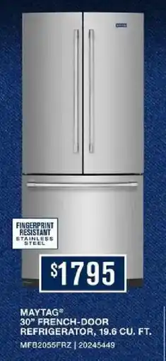 Leon's Maytag 30" french-door refrigerator offer