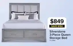Leon's Silverstone 3-Piece Queen Storage Bed offer