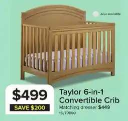Leon's Taylor 6-in-1 Convertible Crib offer