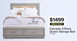 Leon's Fresh Perspective Cascade 3-Piece Queen Storage Bed offer