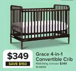 Leon's Grace 4-in-1 Convertible Crib offer