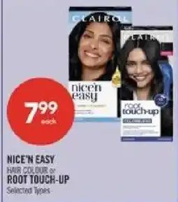 Shoppers Drug Mart Clairol nice'n easy hair colour or root touch-up offer