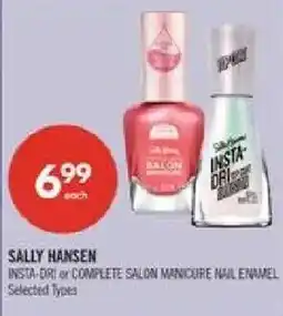 Shoppers Drug Mart Sally Hansen insta-dri or complete salon manicure nail enamel offer