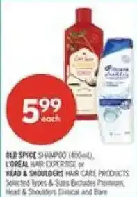 Shoppers Drug Mart Old Spice shampoo offer