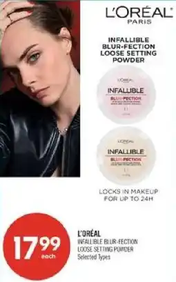 Shoppers Drug Mart L'Oréal infallible blur-fection loose setting powder offer