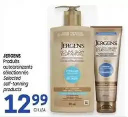 Uniprix Jergens selected self-tanning products offer