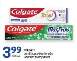 Uniprix Colgate Dentifrices sélectionnés offer