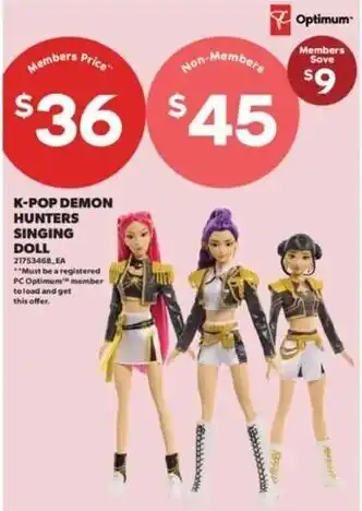 K-pop demon hunters singing doll