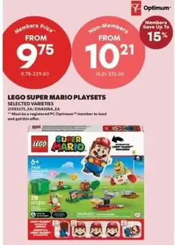 Real Canadian Superstore lego super mario playsets offer