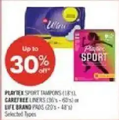 Shoppers Drug Mart Playtex sport tampons offer
