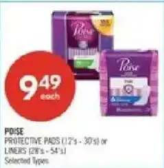 Shoppers Drug Mart Poise protective pads offer