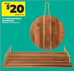 Real Canadian Superstore PC wood or metal serveware offer